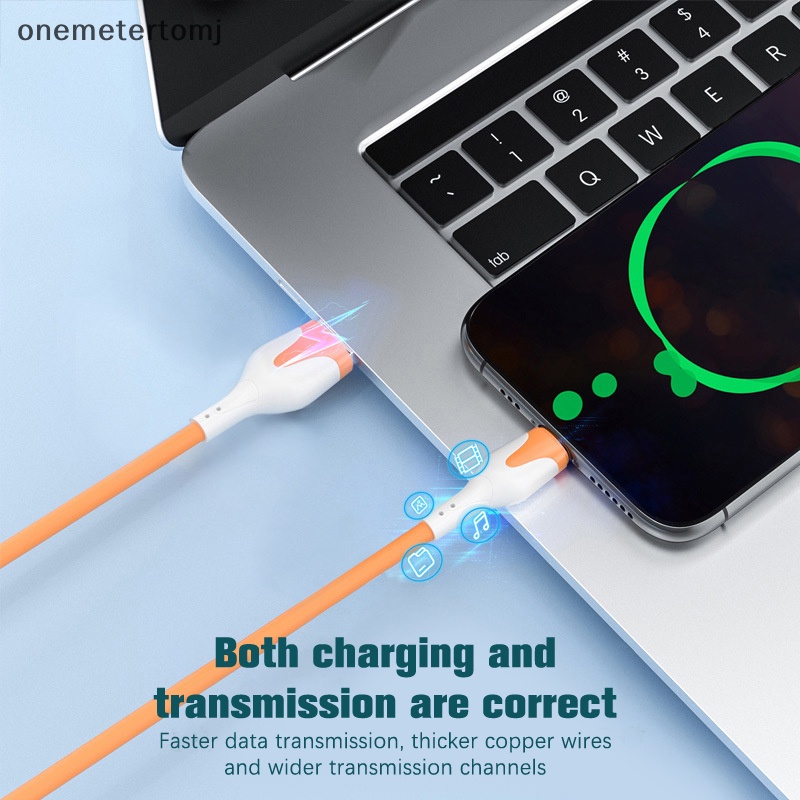 Dây Cáp Sạc Nhanh USB Loại C Bằng Silicone Mềm Cho Samsung Huawei Xiaomi POCO