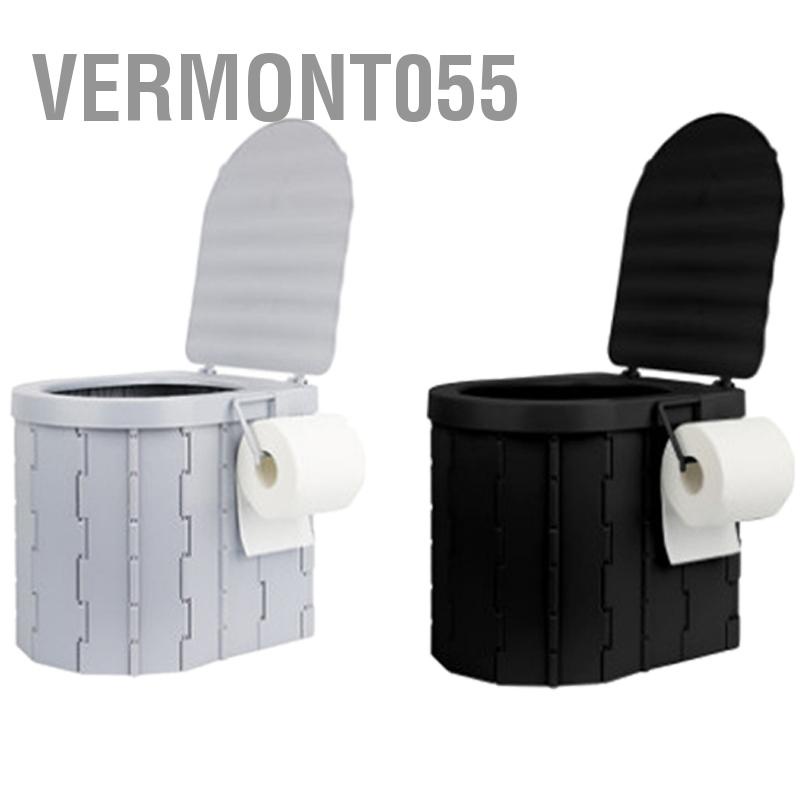 Vermont055 Nhà vệ sinh gấp di động Tích hợp ABS Khả năng chịu tải cao du lịch có nắp đậy để cắm trại