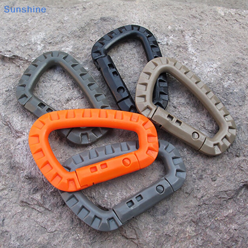 Set 5 Móc Khóa Leo Núi Hình Chữ D Bằng Nhựa Chất Lượng Cao