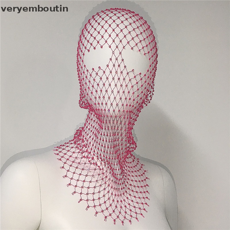 Khăn Trùm Đầu Co Giãn Đính Đá Lấp Lánh Cho Nữ