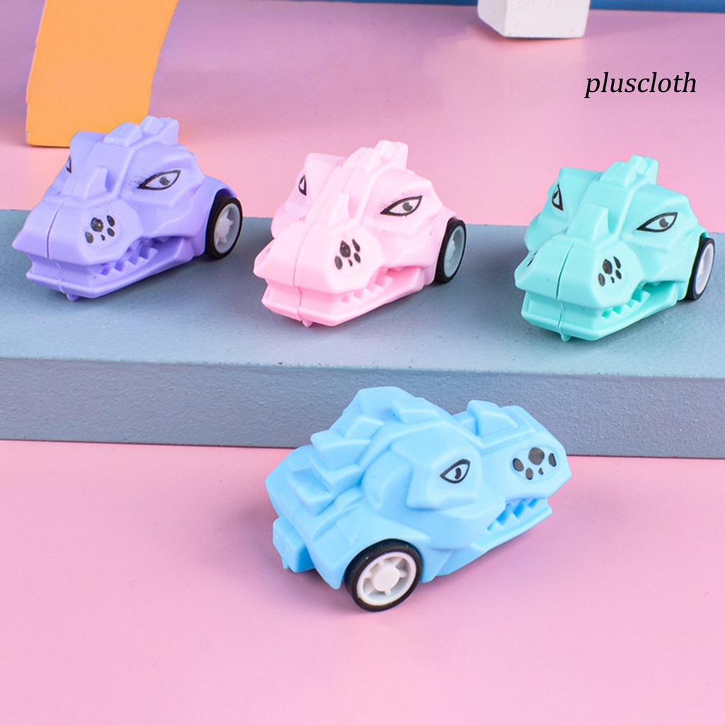 Bộ 3 Xe Đồ Chơi 2 Bánh Xe Khủng Long Hoạt Hình Cho Bé