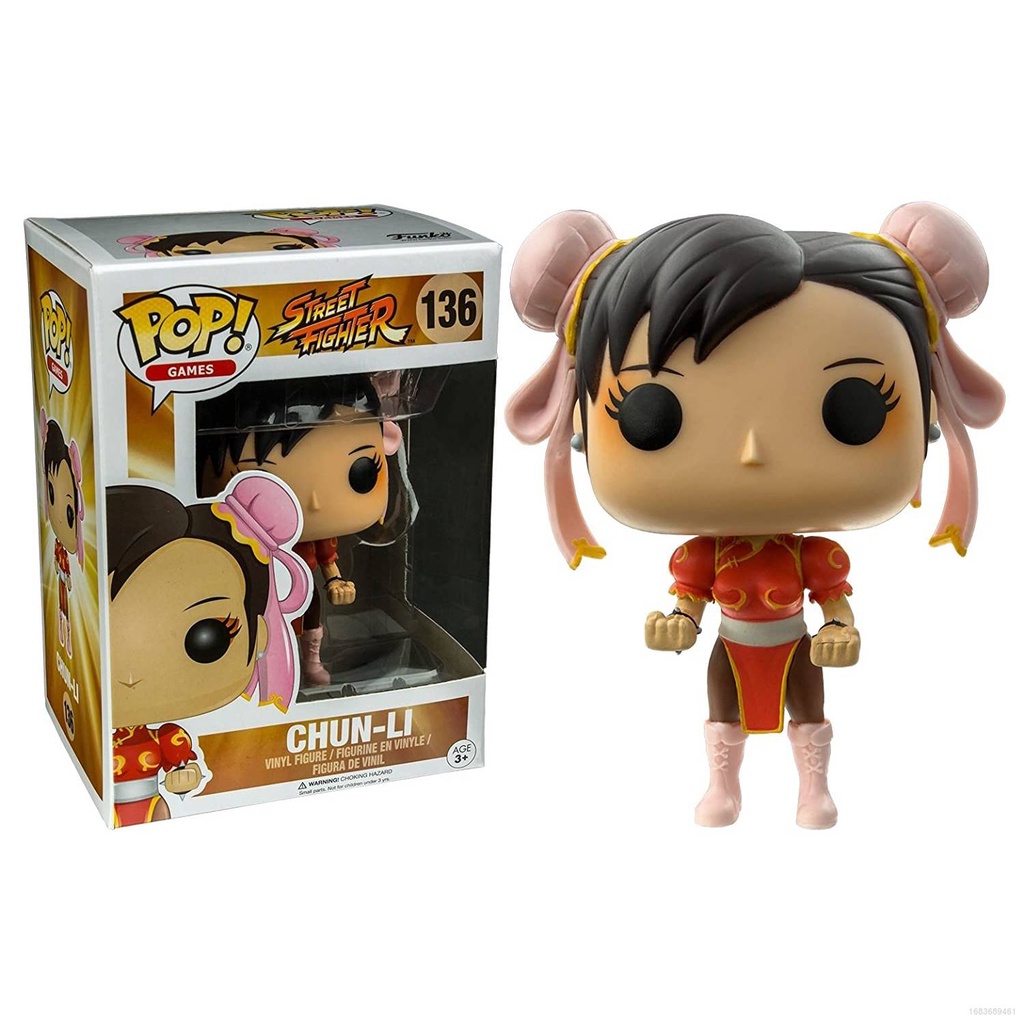 Đồ trang trí Nhân Vật Phim Street Fighter CHUN LI Mặc Sườn Xám Đỏ Trang Trí Nhà Cửa