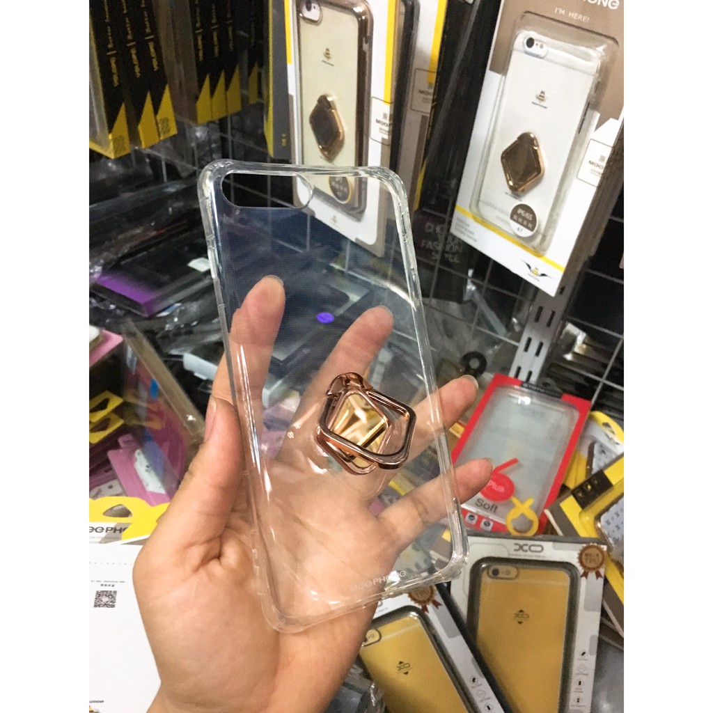 [Mã ELHAJULY giảm 6% đơn 50K] Ốp trong suốt kèm Iring iphone 6/6s Meephong