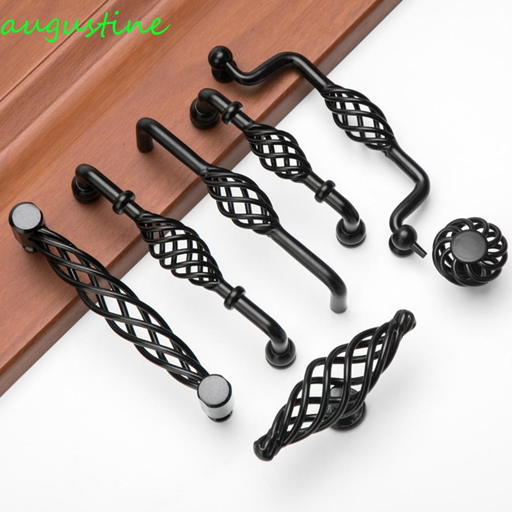 Tay Nắm Cửa Tủ Cổ Điển Bằng Đồng Kèm Ốc Vít