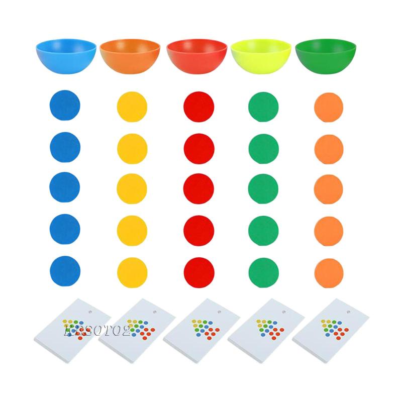 [Kesoto2] Đồ Chơi Bát Phân Loại Màu Sắc Phù Hợp Để Phát Triển Kesoto Làm Quà Sinh