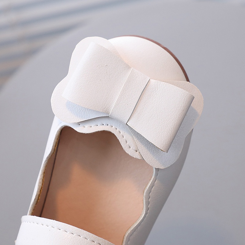 Giày Búp Bê Da Đế Mềm Chống Trượt Phong Cách Hàn Quốc Cho Bé Gái