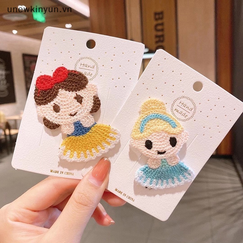 Bộ 2 Kẹp Tóc Len Nhiều Màu Sắc Phong Cách Hàn Quốc Dễ Thương Dành Cho Nữ