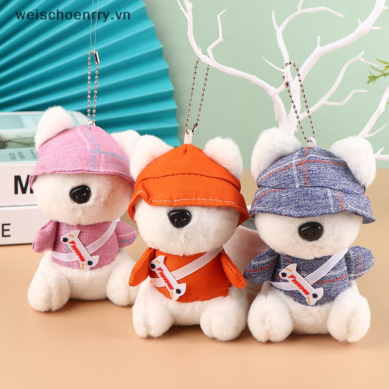 Đồ chơi nhồi bông Hình Cún Con 14CM Mềm Mại Trang Trí Móc Khóa / Ba Lô / Túi Xách