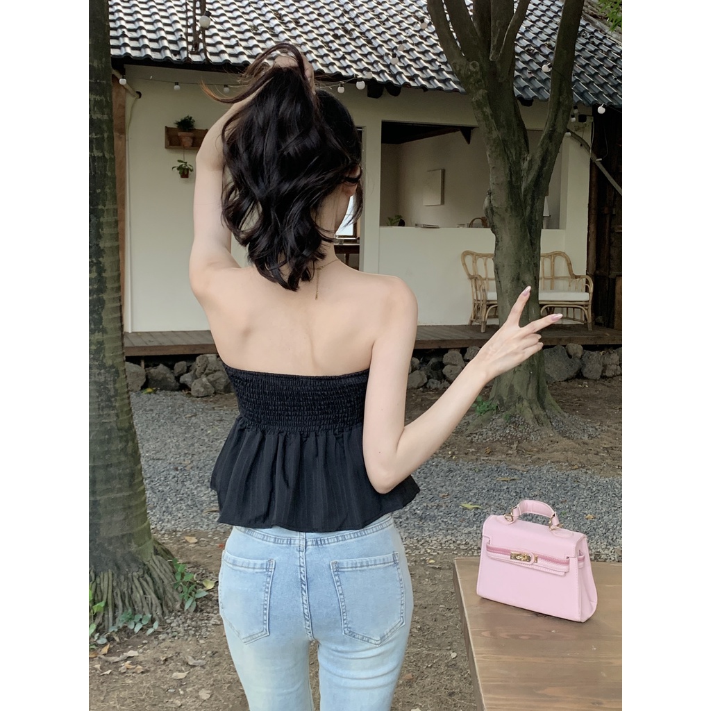 Suxi Áo Ống Không Tay Màu Trơn Ngọt Ngào Và Gợi Cảm Cho Nữ