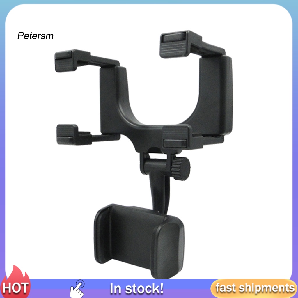 Giá Đỡ Điện Thoại PP Xoay 360 Độ Gắn Kính Chiếu Hậu Xe Hơi Tiện Dụng