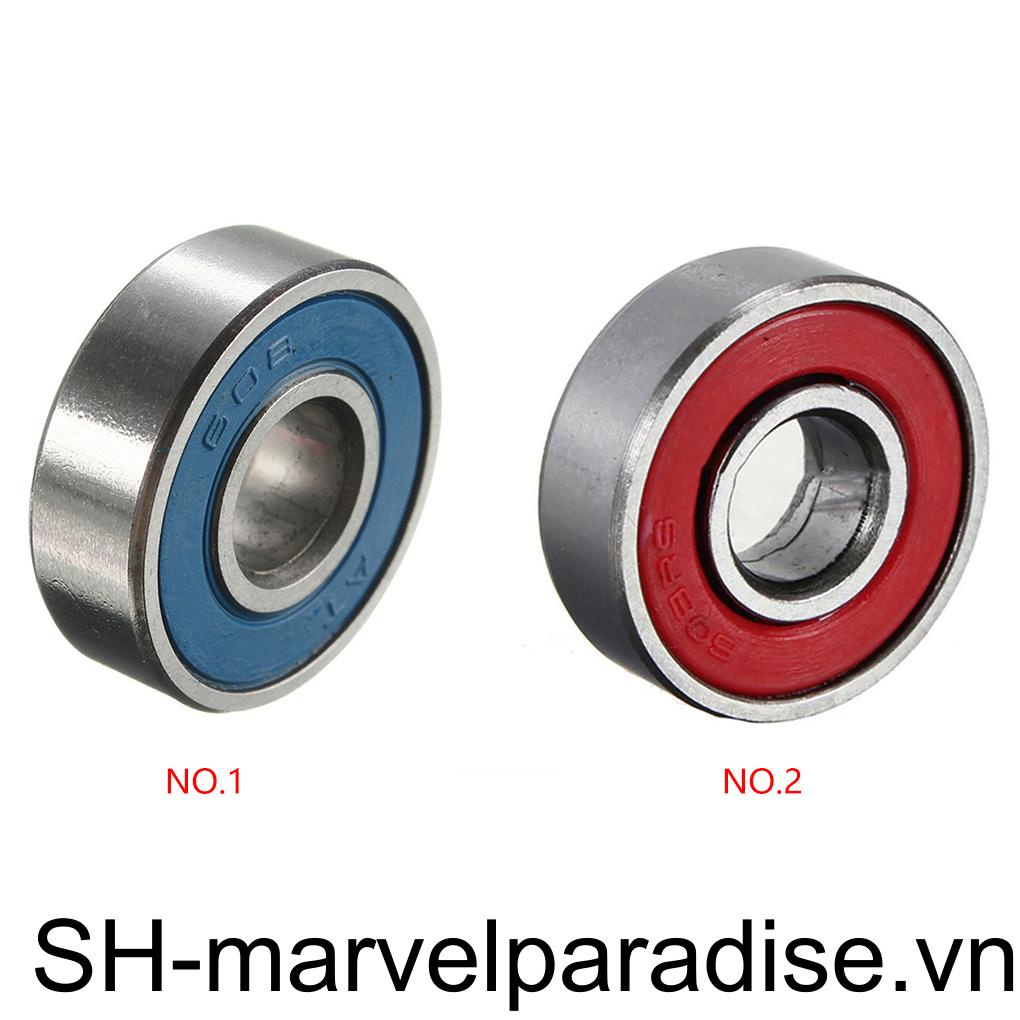 Set 10 Vòng Bi Dài Bằng Thép Carbon Cho Ván Trượt