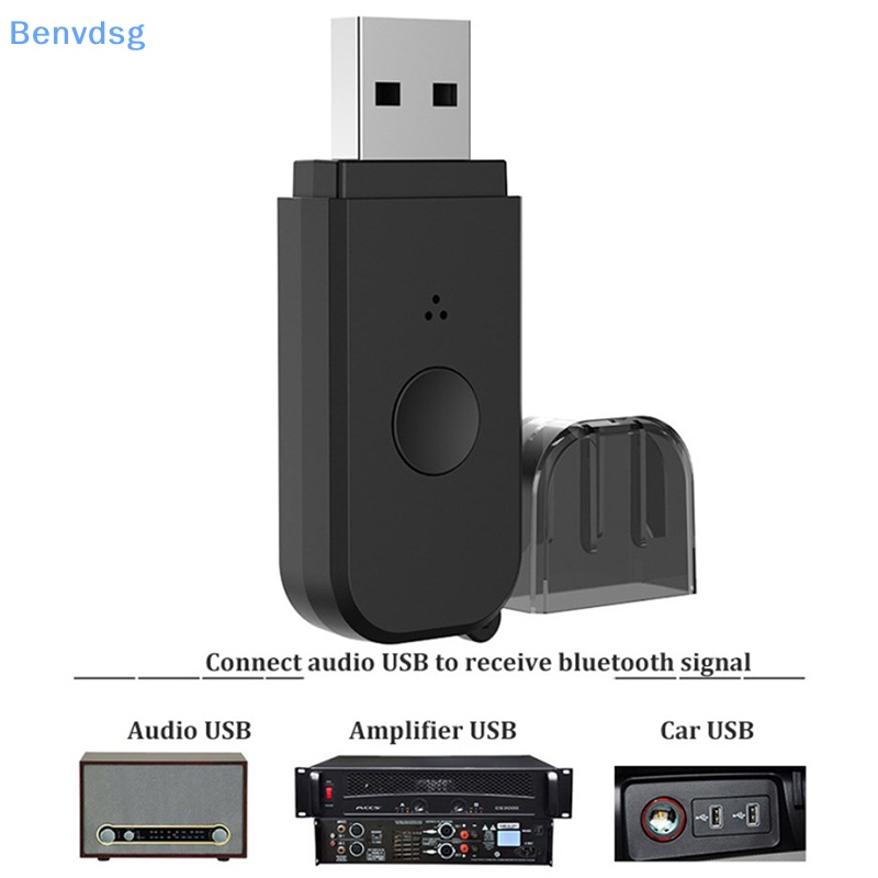 Usb Bluetooth 5.3 Truyền Tín Hiệu 2 Trong 1 Giắc Cắm 3.5mm Cho Xe Hơi / Máy Tính / TV