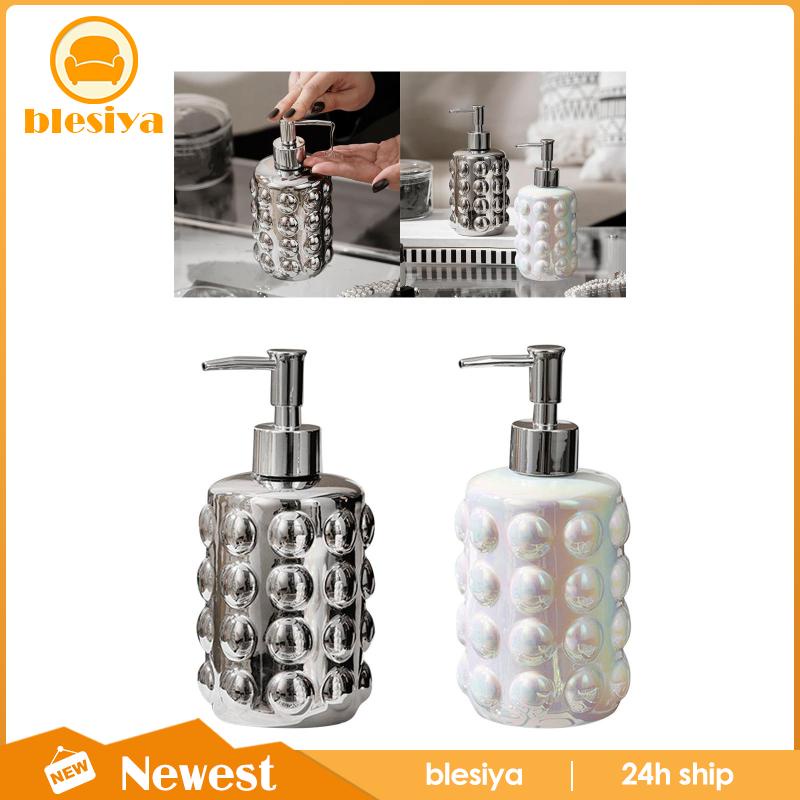 Bình Đựng Xà Phòng Rửa Tay Bằng Gốm Dung Tích 350ml Kèm Vòi Bơm Tiện Dụng