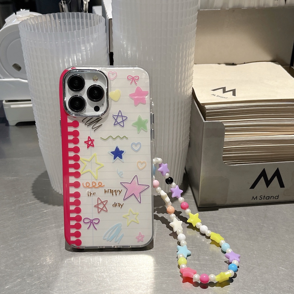 Ốp Điện Thoại TPU Silicon Mềm Chống Sốc Hai Mặt Hình Ngôi Sao Năm Cánh Cho iPhone 14 13 12 11 PRO MAX