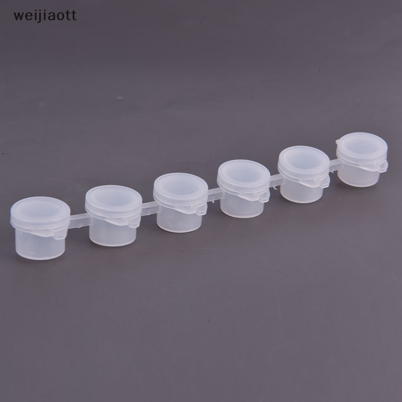 Hộp Màu Acrylic weijiaott 6 Khớp 3ml Đựng Màu Vẽ Nghệ Thuật