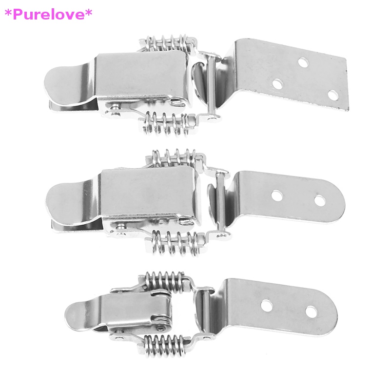 Purelove &gt; Chốt Khóa Hộp Công Cụ Vali Hộp Công Cụ Nạp Lò Xo Mạ Niken Mới