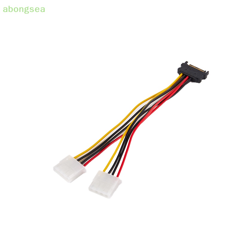 Dây Cáp Nguồn Mở Rộng 20 / 30cm SATA 4pin Male Sang Molex IDE Dual Big 4pin Female Cho Ổ Cứng HDD