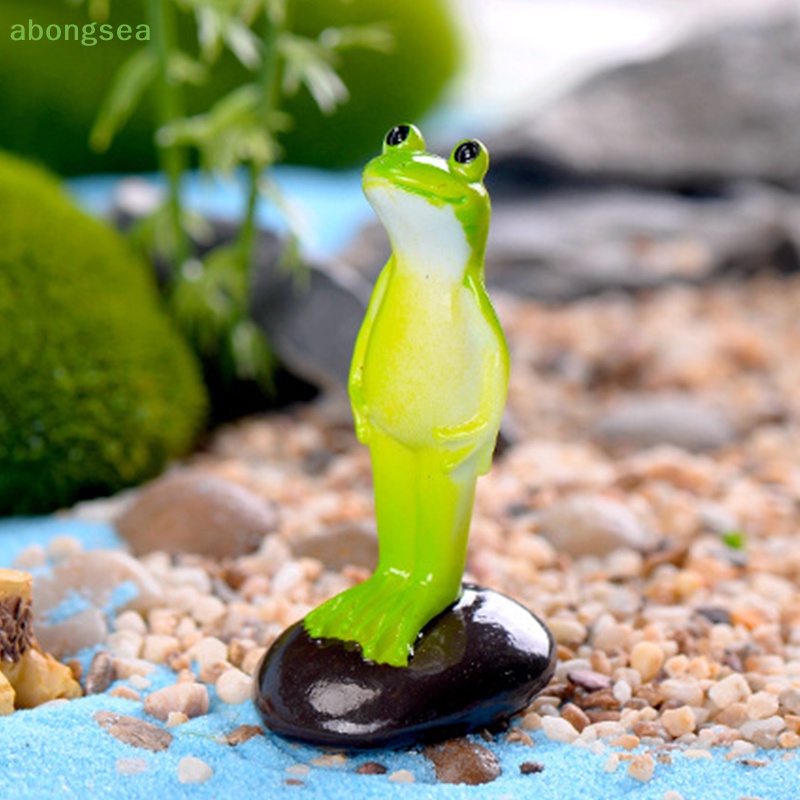 Mô Hình Ếch Đứng Mini Dễ Thương Dùng Trang Trí Tiểu Cảnh