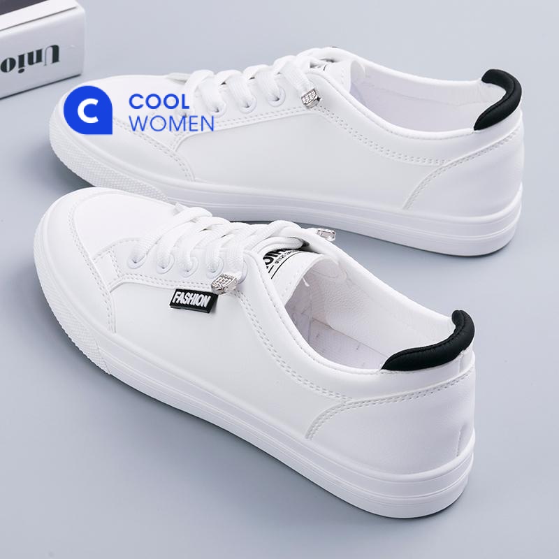 Giày Thể Thao Màu Trắng Phong Cách Mới 2023 Dễ Phối Đồ Thời Trang Xuân Thu Cho Nữ