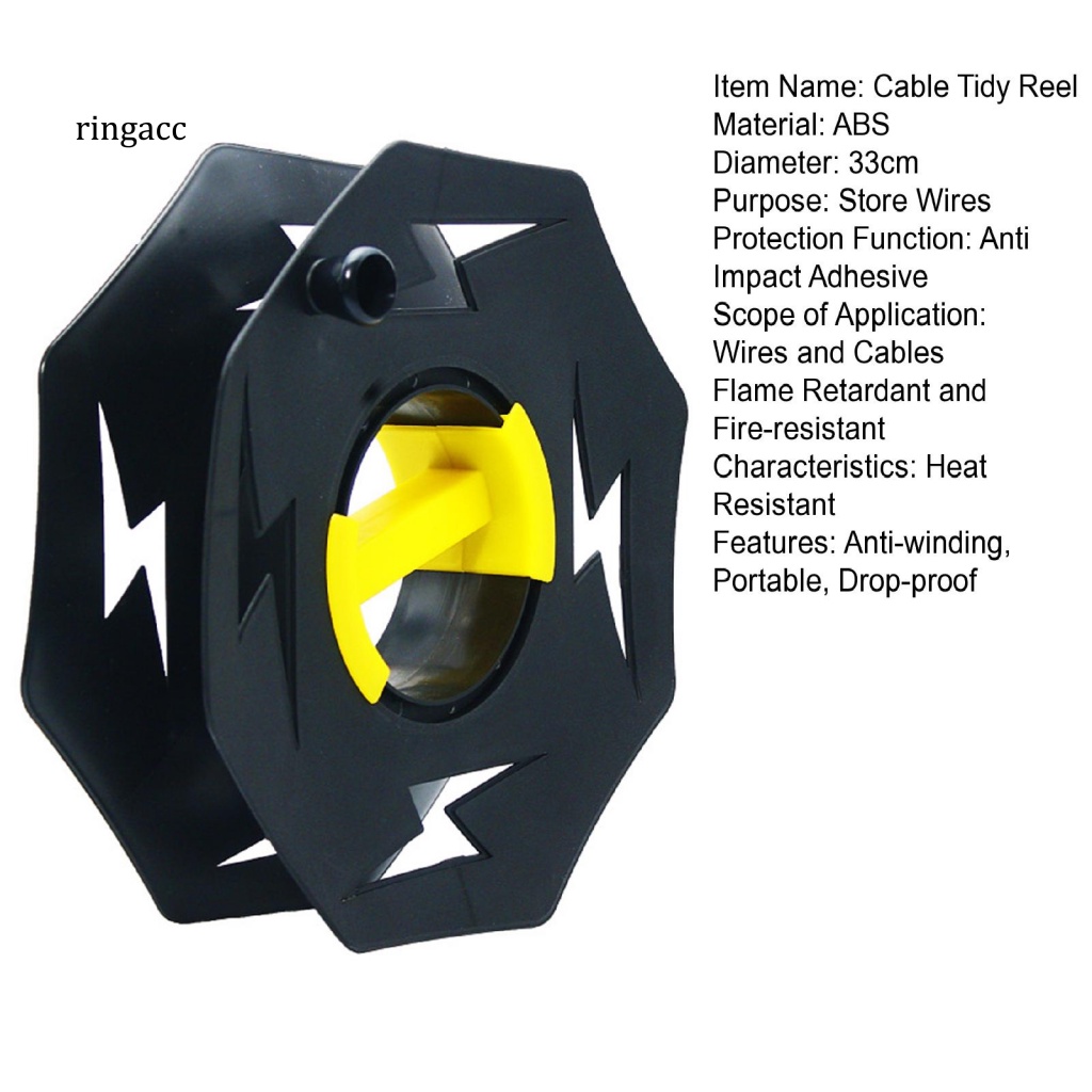 Rga Cuộn Dây Cáp Gọn Gàng Tay Cầm Lớn Chống Rơi Chống Gió Tiết Kiệm Sức Nặng Cho Nhà Ở