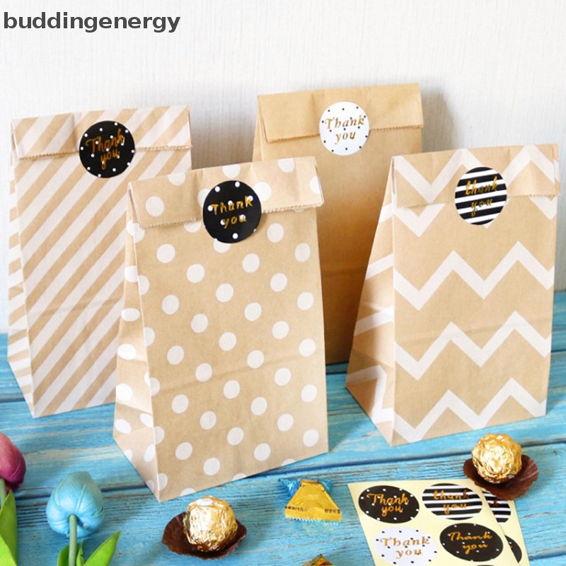 {BUDDI} Set 10 Túi Giấy Kraft Đựng Bánh Kẹo Thực Phẩm Bánh Quy {BUDDI}