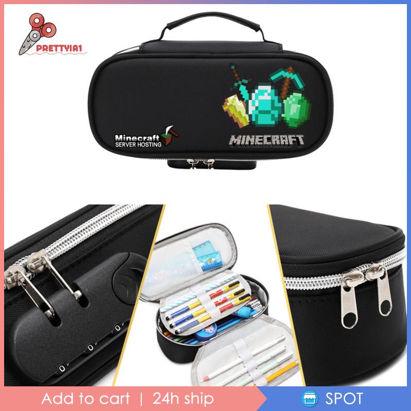 Túi Đựng Bút Đánh Dấu Prettyia1 Kích Thước Nhỏ Gọn Có Khóa Kéo Dành Cho Học Sinh