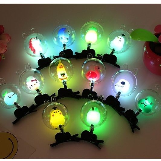 Kẹp Tóc Hoạt Hình bobo Có Đèn led Phát Sáng Trong Đêm Thị Trường Đồ Chơi Quà Tặng Nhỏ cxbyqlh.my512