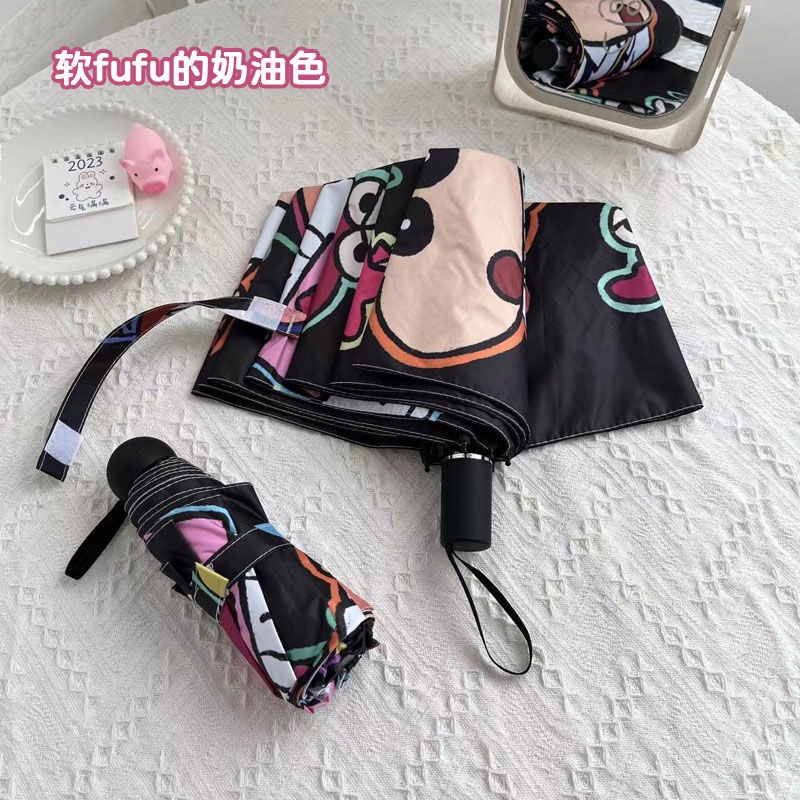 Dù Che Mưa Nắng / Nắng / Mưa Cỡ Nhỏ Bằng Vinyl In Hoạt Hình Shin-Chan Dễ Thương Tiện Dụng Cho Học Sinh / Văn Phòng