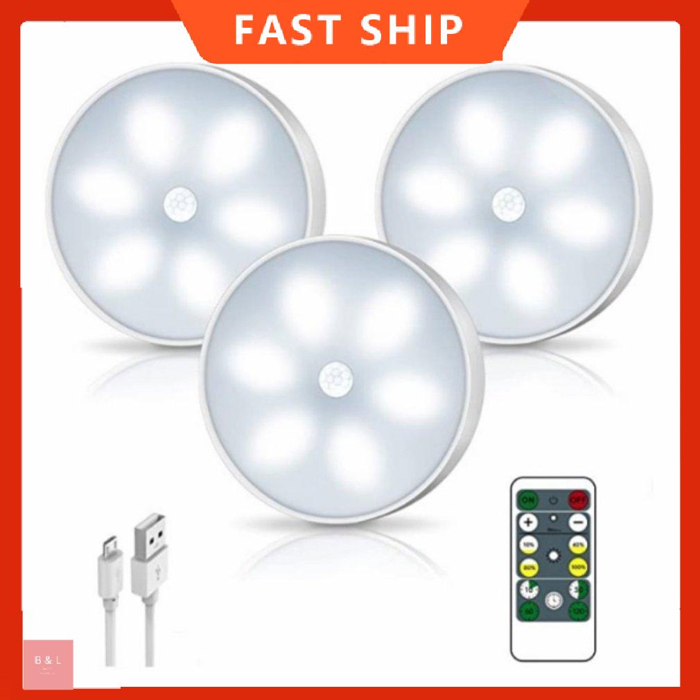 Đèn LED tủ không dây Đèn đĩa cho gia đình Hành lang nhà bếp, Tủ quần áo Cầu thang Phòng tắm Chiếu sáng ban đêm an toàn