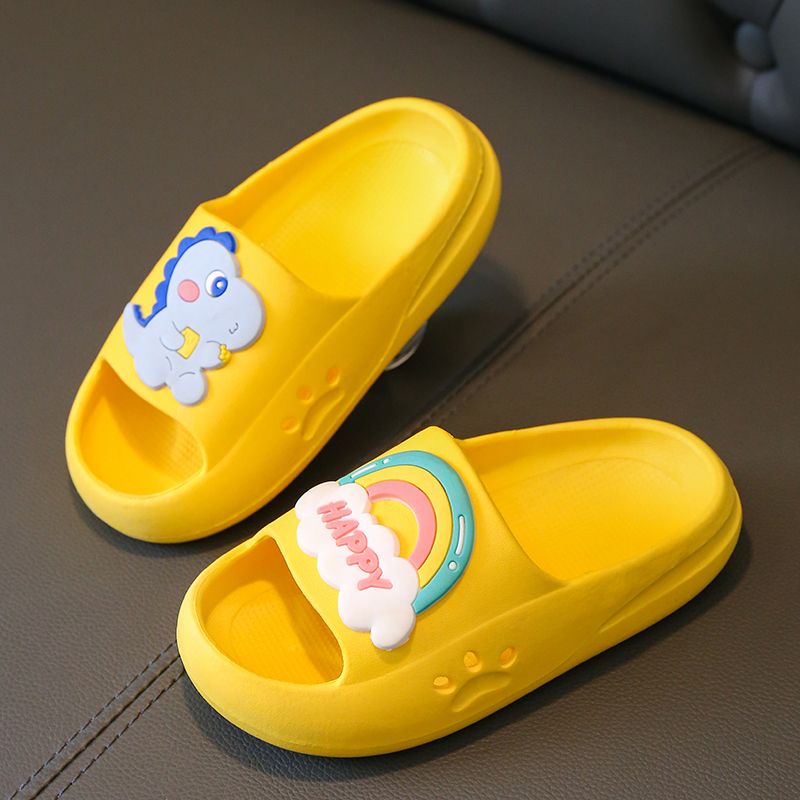 Dép Xỏ Ngón Đi Biển Hình Khủng Long Cầu Vồng Dễ Thương Cho Bé