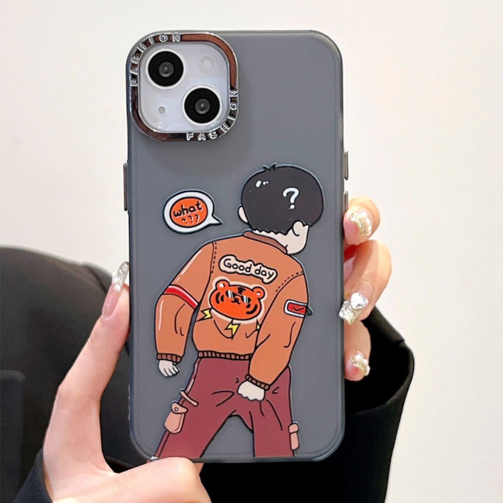 Ốp Điện Thoại TPU Mềm Chống Rơi Họa Tiết Hoạt Hình Vui Nhộn Cho IPhone 11 14 13 12 Pro Max XR X 7 8 Plus