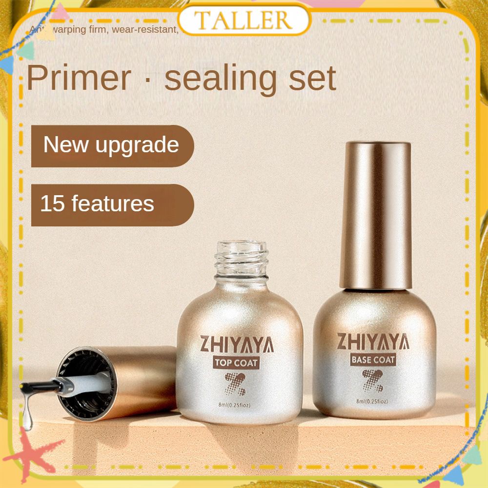 ✧Sẵn Sàng Stcok Zhiyaya Móng Tay Nghệ Thuật Chức Năng đánh Bóng Gel Lập Gia Cố Frosted Tempered Top Coat Cơ Sở Áo Phototherapy Dính Cho Cửa Hàng Móng Tay 8ml Cao