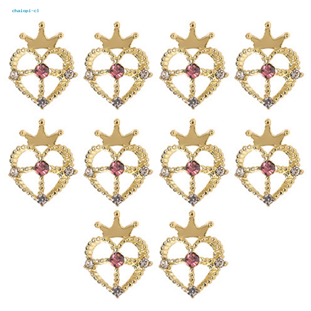 Set 10 Phụ Kiện Đính Trang Trí Móng Nghệ Thuật 3D Xinh Xắn