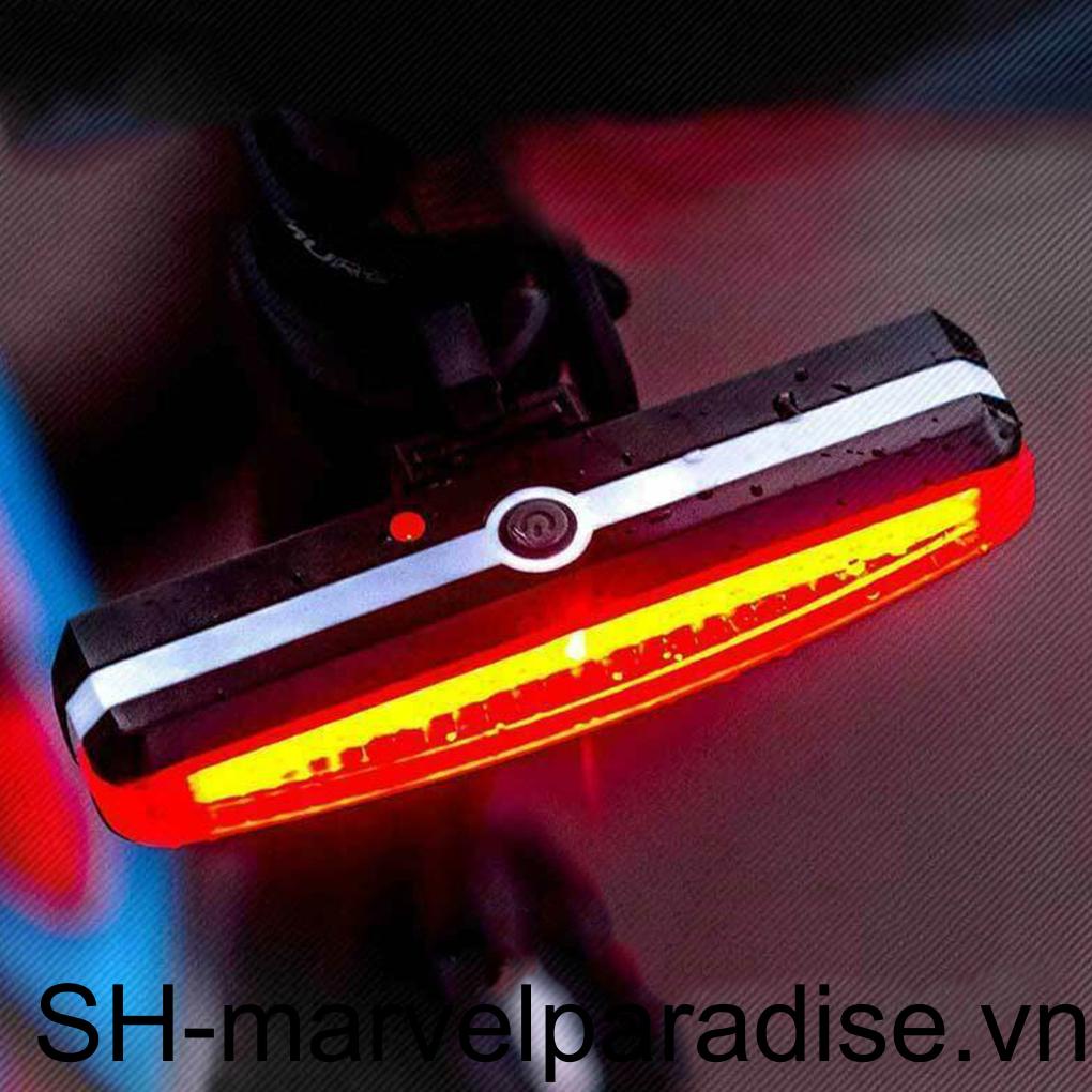 Đèn LED Cảnh Báo An Toàn Chống Thấm Nước Sạc USB Cho Xe Đạp