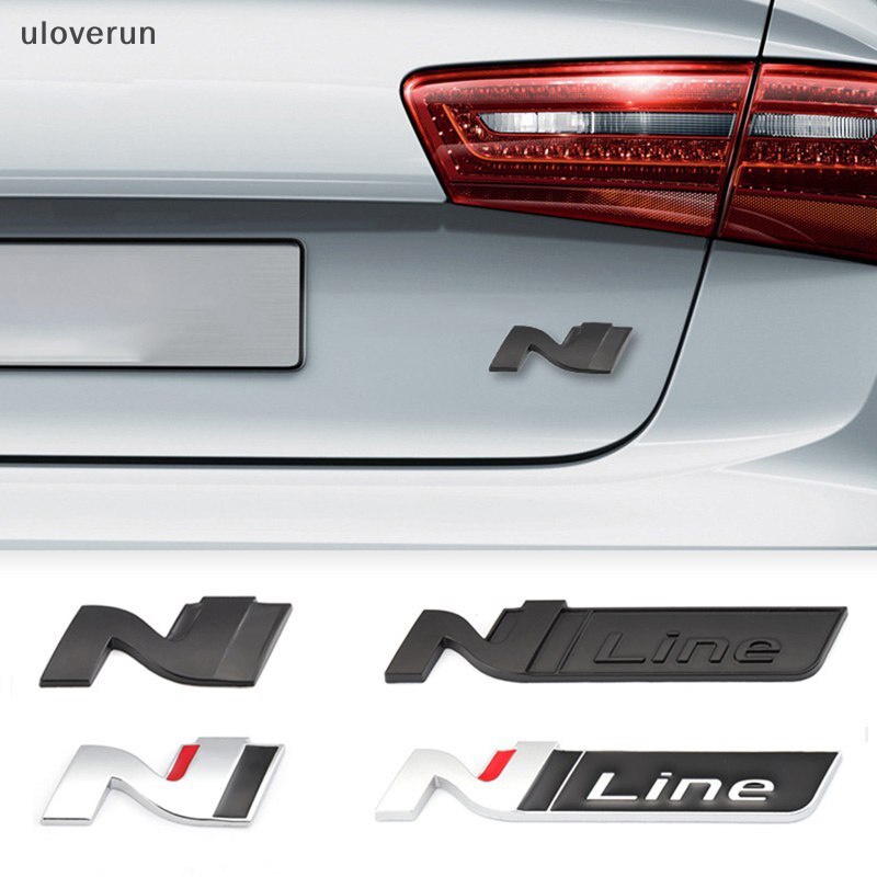 Huy Hiệu Kim Loại 3D Trang Trí Thân Xe Hơi Hyundai N LINE i30 i20 vn