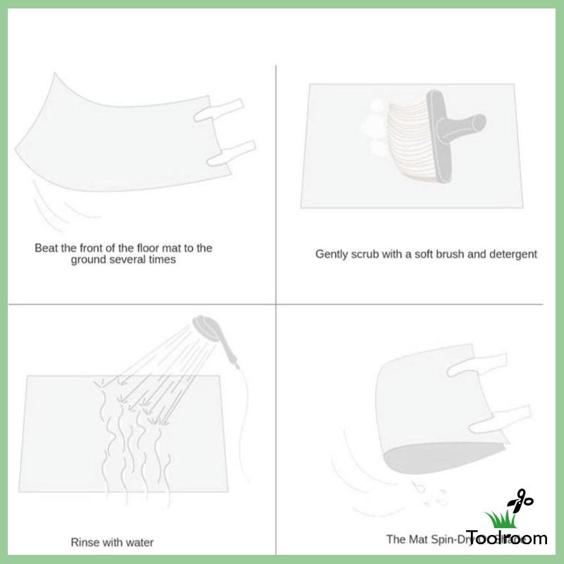 Thảm Chùi Chân Chống Trượt Thấm Hút Tốt 20 "x20" Dành Cho Phòng Tắm