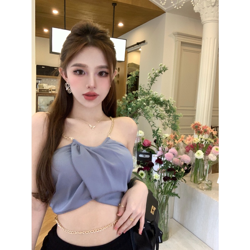 Áo Hai Dây Thiết Kế Quyến Rũ Thời Trang Mùa Hè Cho Nữ