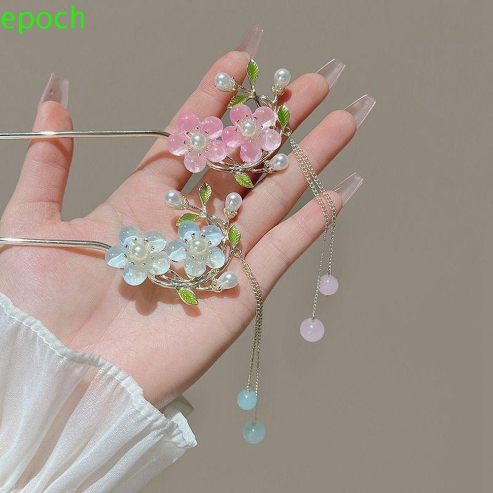 Epoch Trâm Cài Tóc Đính Hoa Tua Rua Phong Cách Trung Hoa Cổ Điển Cho Nữ