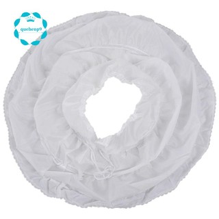 Trắng Trẻ Em Petticoat A-Line 3 Vòng Một Lớp Trẻ Em Crinoline Ren Viền Hoa Bé Gái Đầm Underskirt Co Giãn Eo