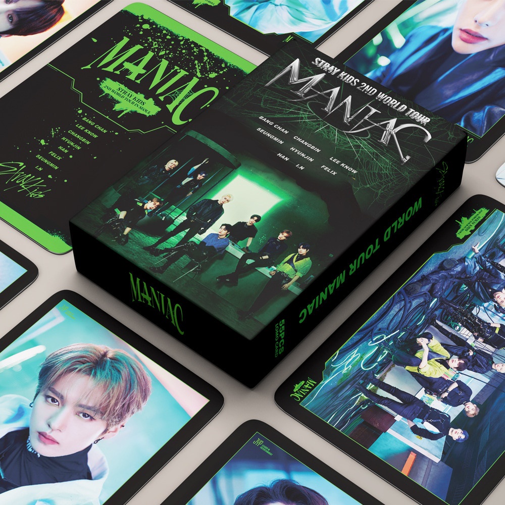 Hộp 55 ảnh Kpop Stray kids boy 127 UNIVERSE LOMO Cards New Album FAVORITE Photocards Card
