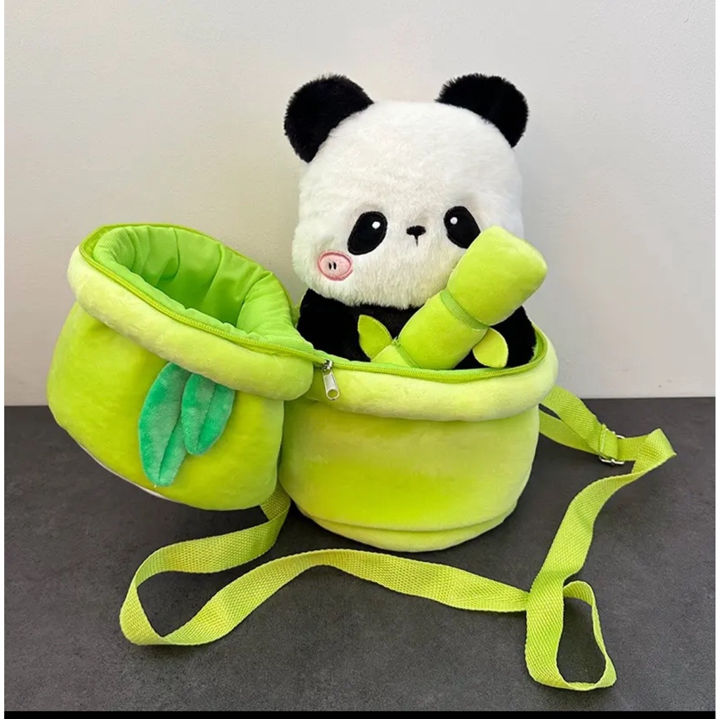 🔥2 Trong 1🔥35cm Gấu trúc ống tre gấu trúc nhồi bông Gấu Bông gấu trúc