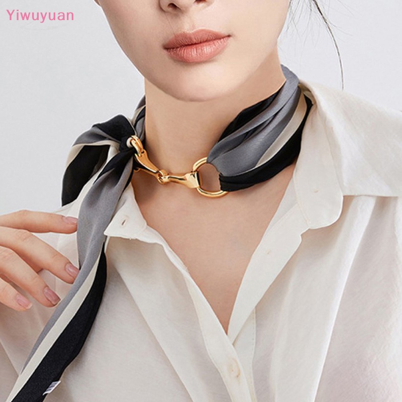 < Yiwuyuan > Ghim Cài Khăn Choàng Lụa Phong Cách Vintage Hợp Thời Trang Cho Nữ Mới