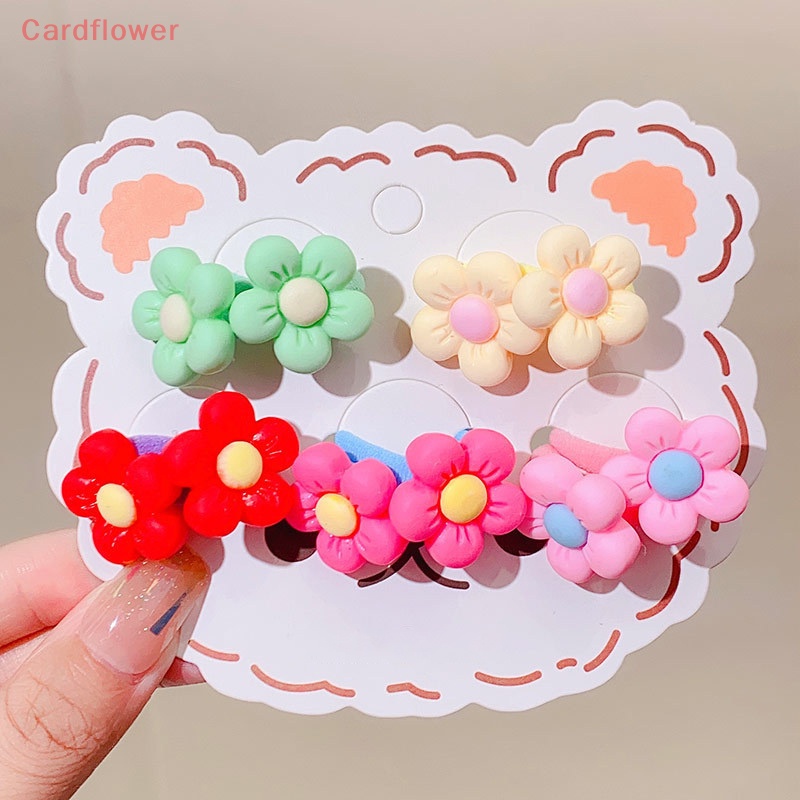 Bộ 10 Dây Cột Tóc Cao Su Đàn Hồi Dễ Thương Cho Bé Gái