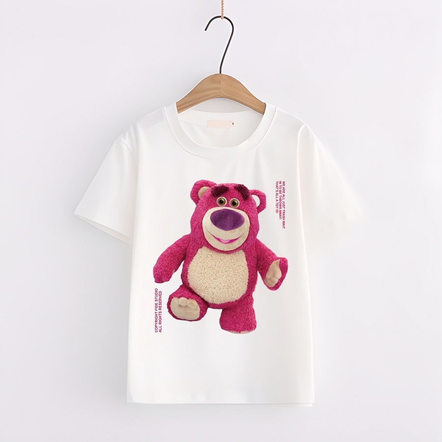 Áo Thun in hình Gấu dâu Lotso cực dễ thương cho bé SIÊU ĐẸP