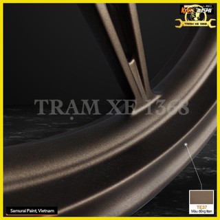 Sơn Samurai Màu Đồng Titanium TE37 400ml chuyên sơn xe máy ô tô nhà cửa