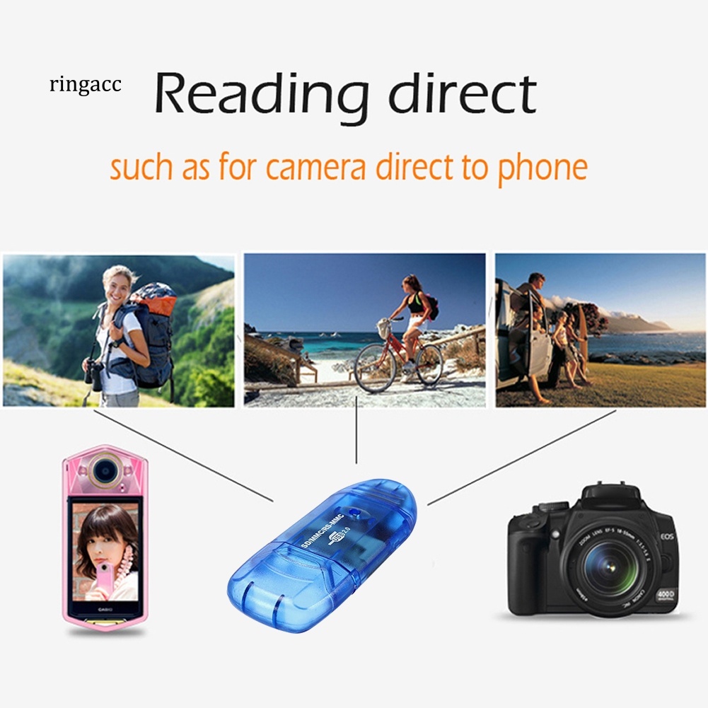 Đầu Đọc Thẻ Nhớ RGA Mini USB 2.0 Tốc Độ Cao Cho Máy Tính