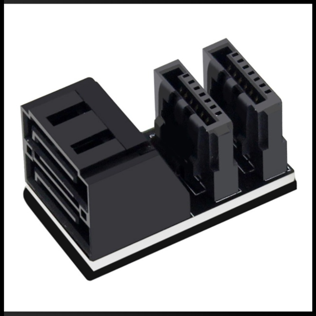 Bảng Mạch Chuyển Đổi Giao Diện Kép Ph572_90 / 180 Độ SATA 7pin