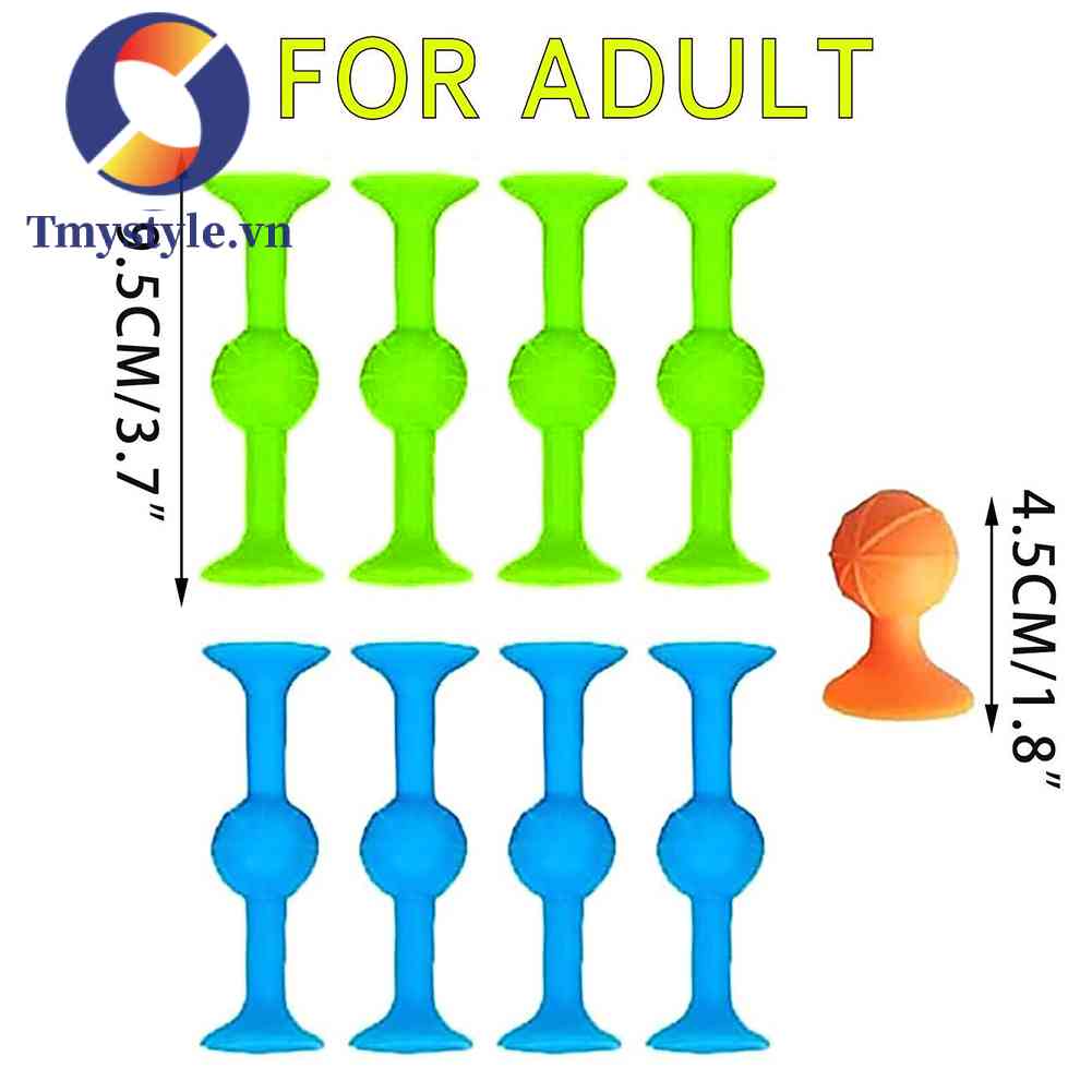 Set 9 Phi Tiêu Silicone Có Giác Hút Giúp Giảm Căng Thẳng