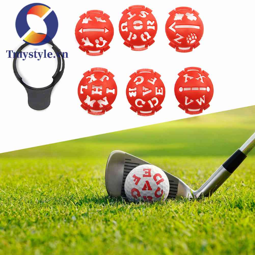 Bộ 7 Khuôn Vẽ Đánh Dấu Vị Trí Bóng Golf