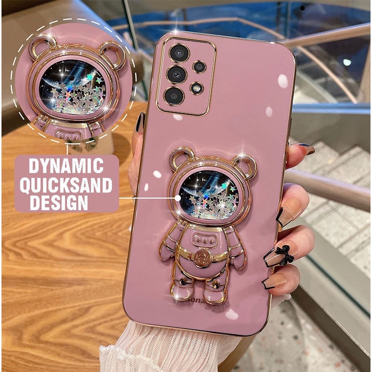 ốp lưng Samsung a33 a53 a73 TPU Ốp Lưng Kim Tuyến Nước Kèm Nhẫn Móc Ngón Tay Cho Samsung a33 a53 a73